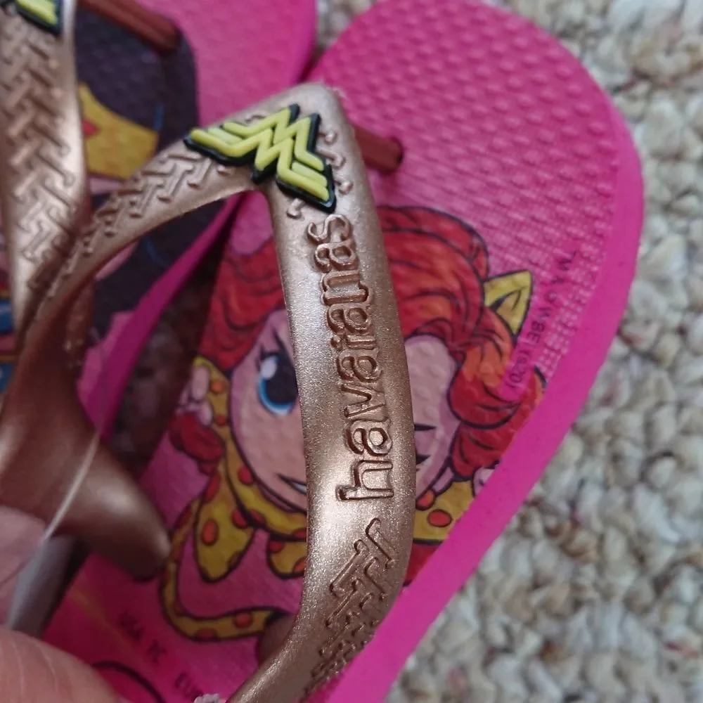 Havaianas baby wonder woman flip flops